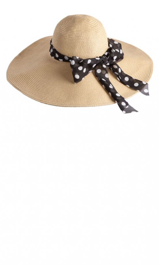 Keep Stylish In The Sun With Asos Polka Dot Tie Floppy Hat, £18