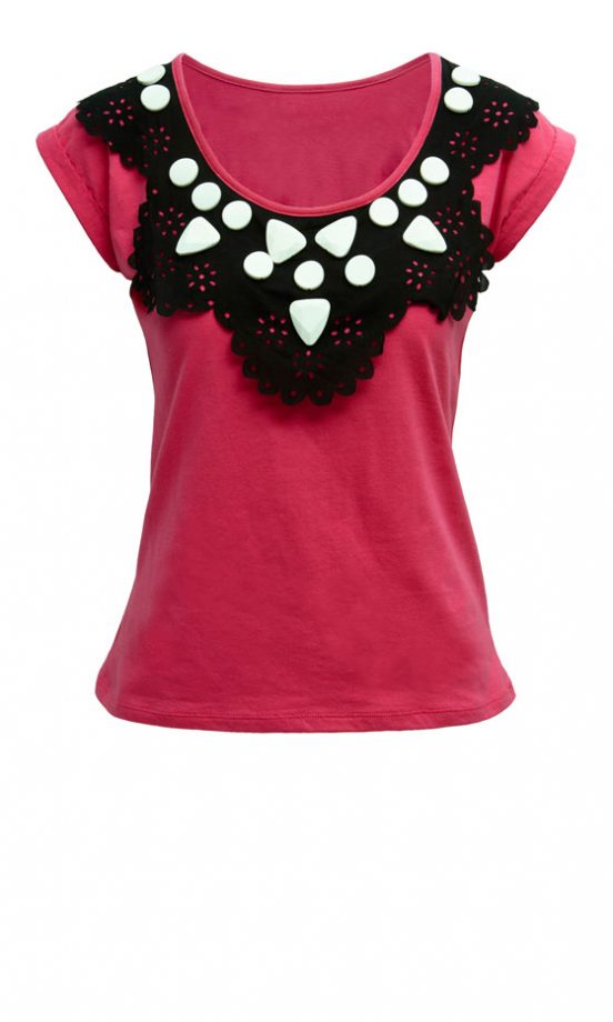 Asos Beaded Necklace T-Shirt, £26