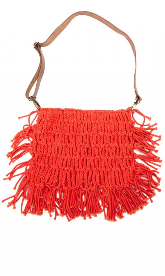 Asos Leather Strap Bright Crochet Bag, £36