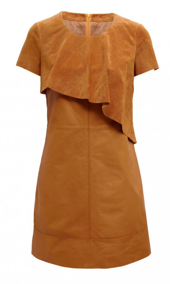 Asos Asymmetric Leather Suede T-Shirt Dress, £120