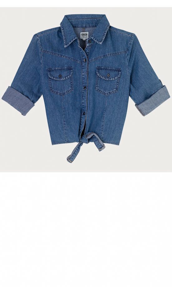 Asos Tie Waist Crop Shirt, £30
