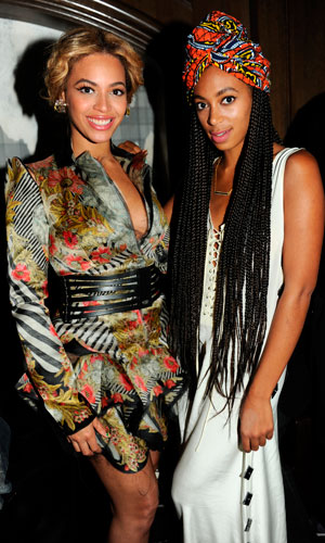 Beyonce and Solange Knowles looking fierce at Marquee nightclub