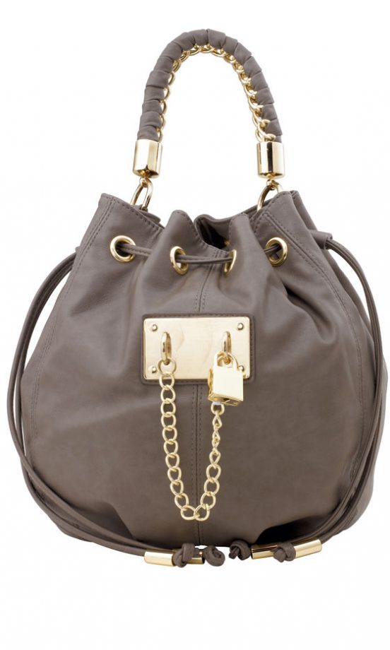 Dorothy Perkins Grey Leather Chain Bag, £55 - In Stores Only