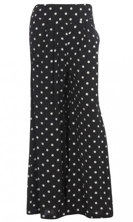 Dorothy Perkins Black Spot Palazzo Trousers, £30
