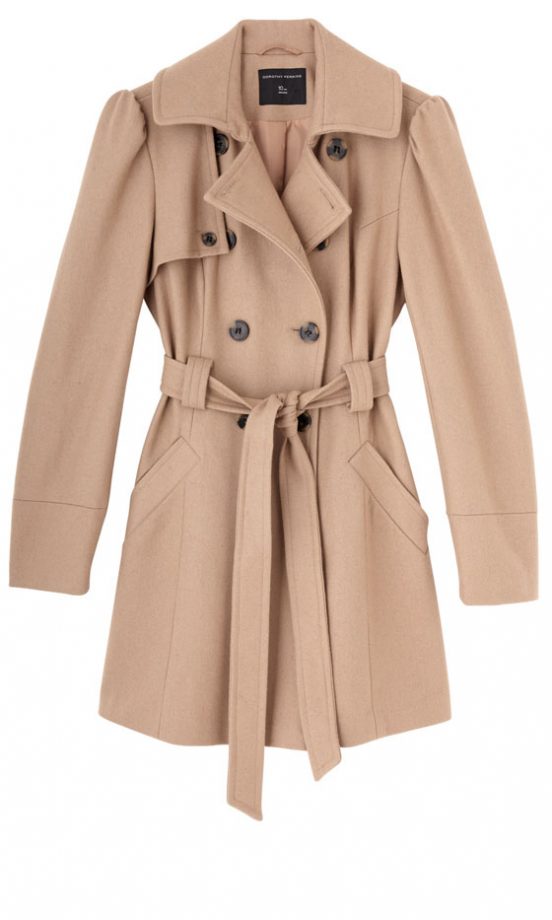 Dorothy Perkins Camel Belted Trench Coat, £75