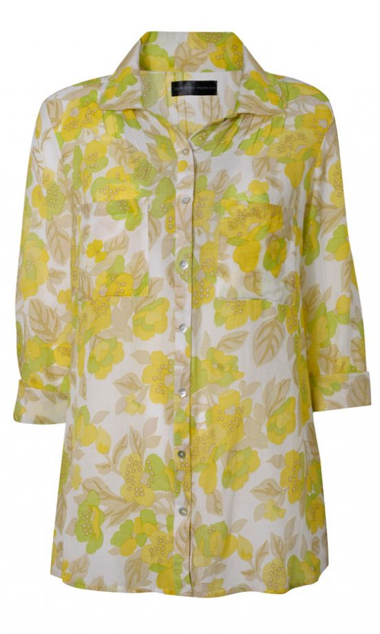 Dorothy Perkins Yellow Floral Print Shirt, £26