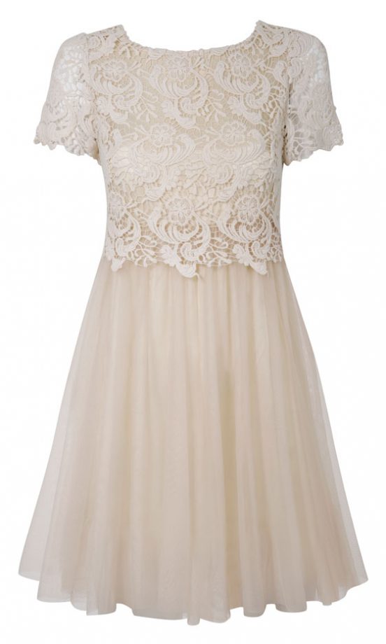 We Love Dorothy Perkins' Ivory Lace Top Dress