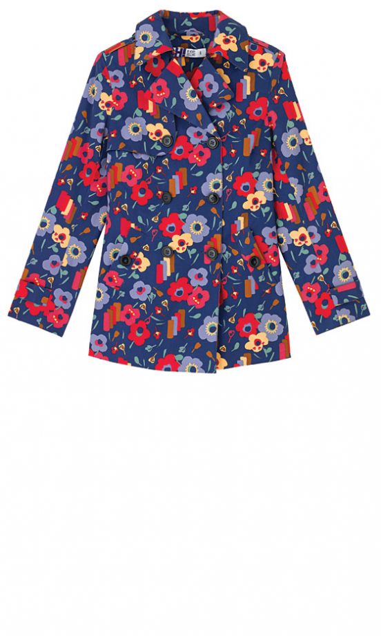 H! By Henry Holland Navy Print Poppy Mac Coat, £49