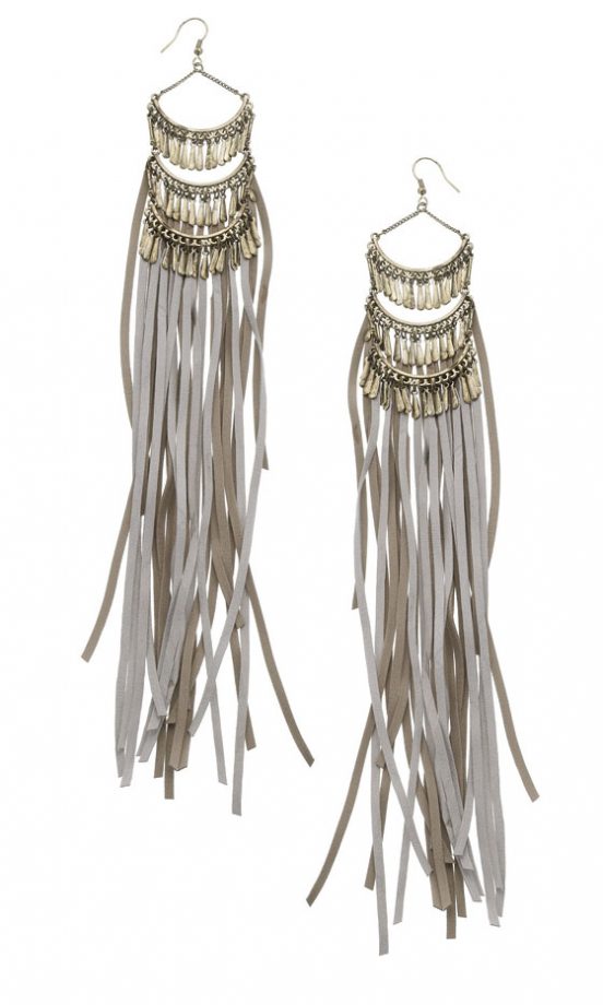 Miss Selfridge Fringe And Metal Earrings, £18.50