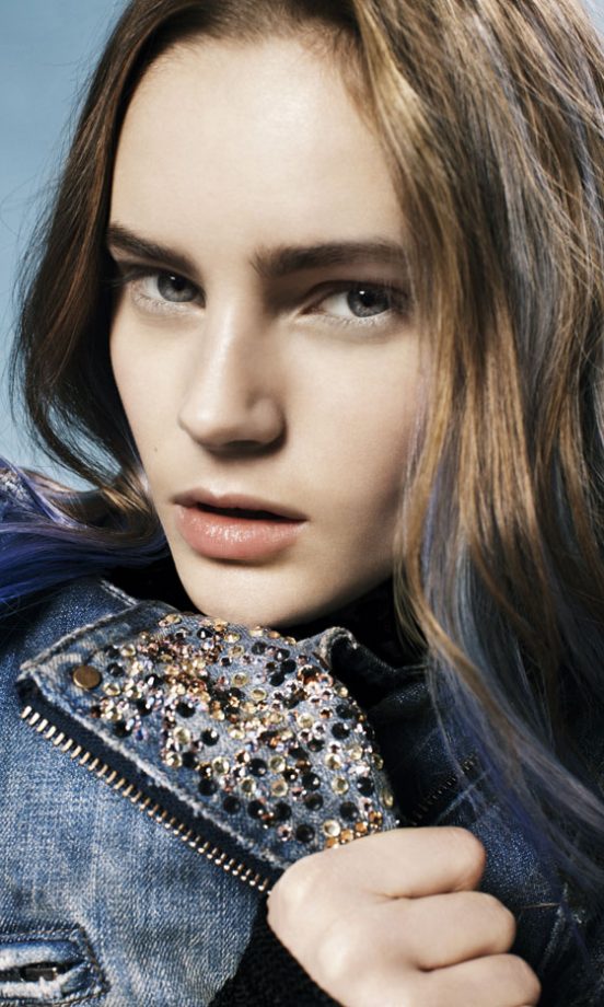 We Love Topshop's Denim Biker Jacket From The Snake Valley Collection
