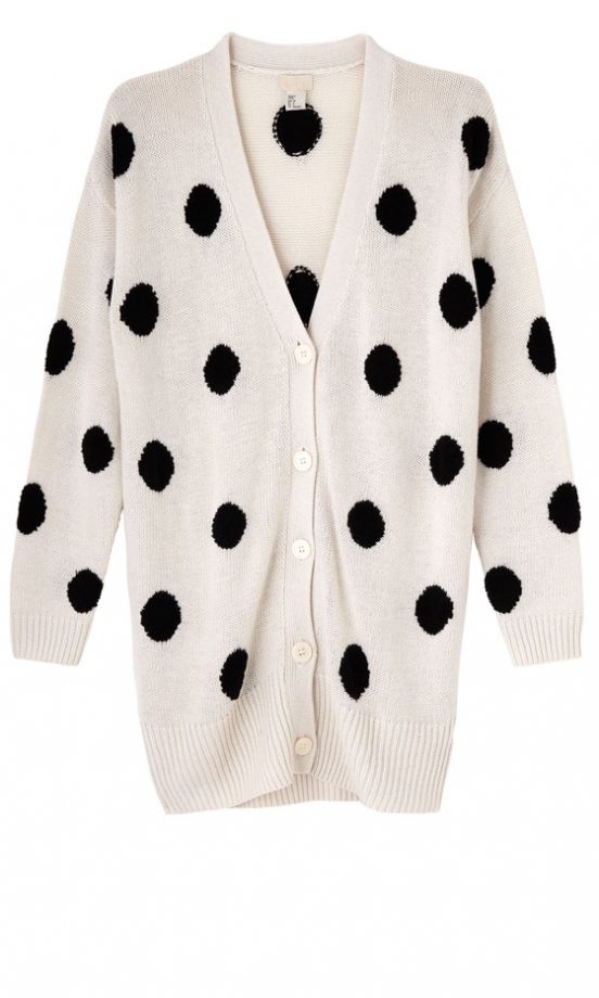 H&M Spotty Cardigan, £29.99 - In Stores Only