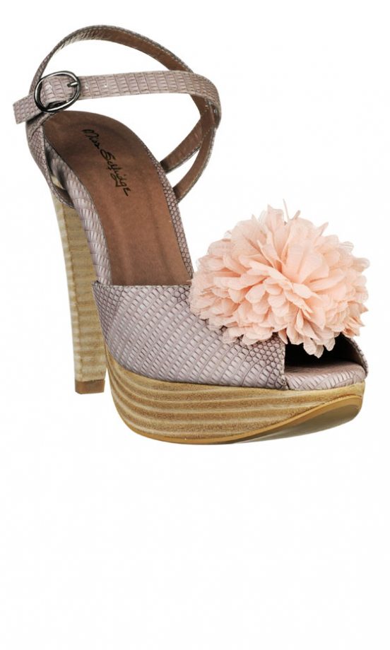 Miss Selfridge Corsage And Wood Heel, £50