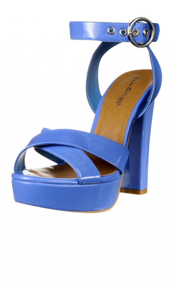 Miss Selfridge Blue 70's Block Heel, £45