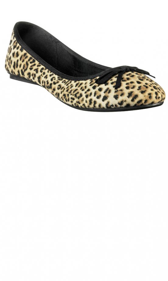 Miss Selfridge Leopard Print Ballerina, £18