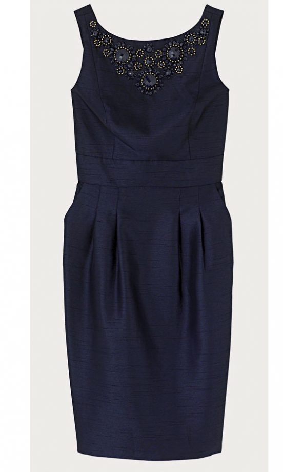 Monsoon Navy Embellished Dress, £95 - In Stores Only