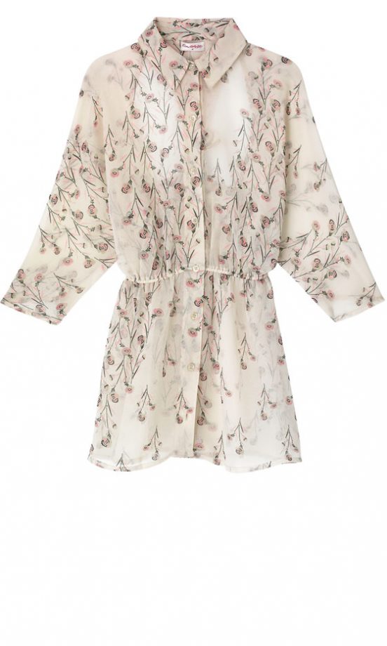 Miss Selfridge Cream Printed Knot Back Shirt, £38