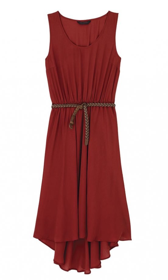 Miss Selfridge Rust Drop Back Dress, £38