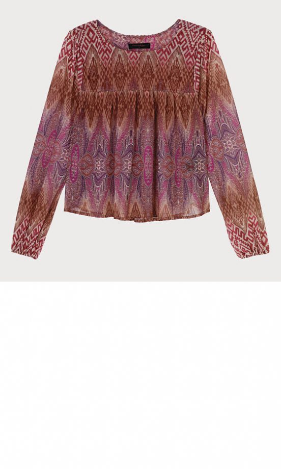 Miss Selfridge Ikaat Mesh Crop Top, £30