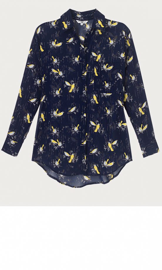 New Look Bird Print Oversized Shirt, £24.99