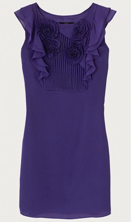 Oasis Purple Frill Dress, £55 - In Stores Only