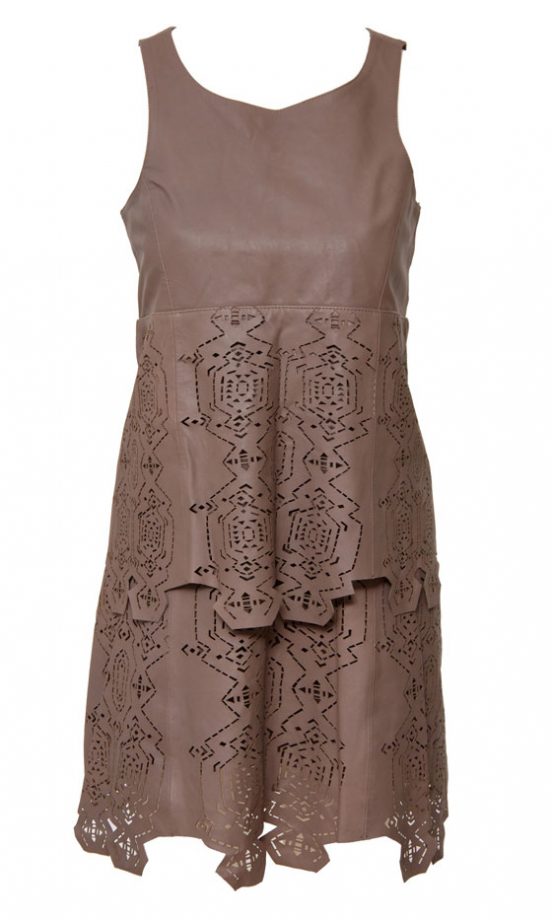 Asos Premium Laser Cut Leather Dress, £150