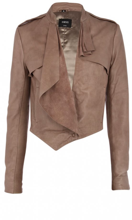 We Love The Waterfall Detail On This Taupe Blazer From Oasis Spring/Summer 2011