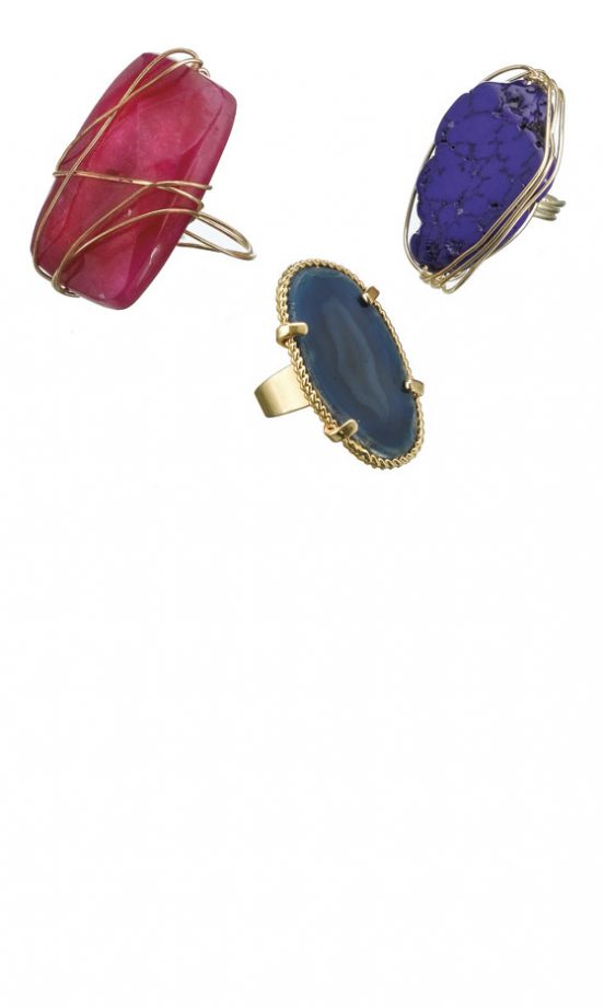 Miss Selfridge Gold And Metal Rings, £10