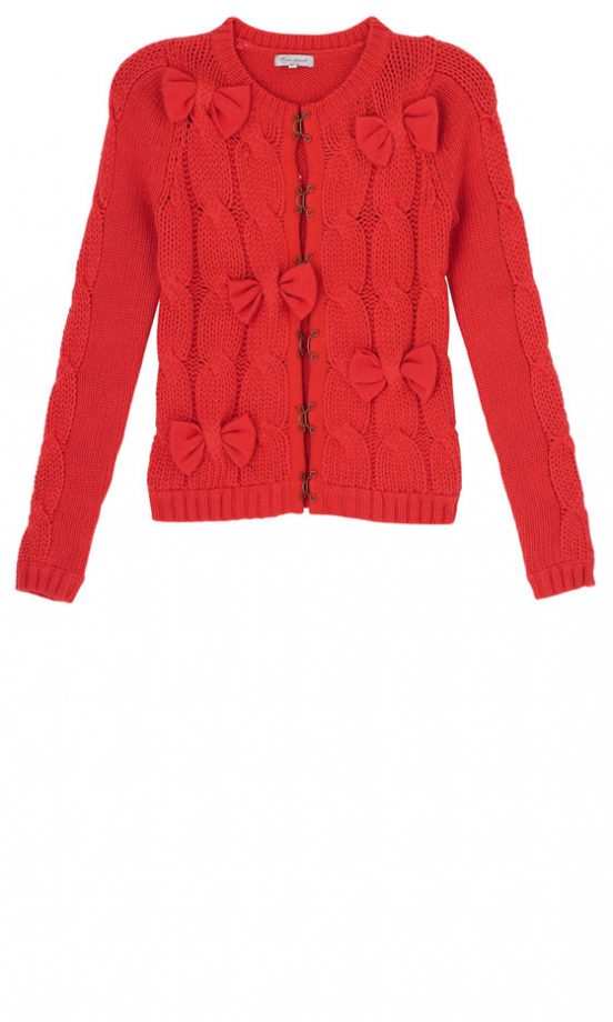 River Island Red Bow Cardigan, £44.99 - In Stores Only