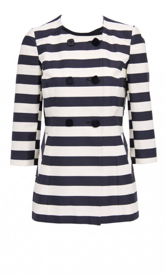 True Style Staple: Asos Stripe Collarless Mac, £70