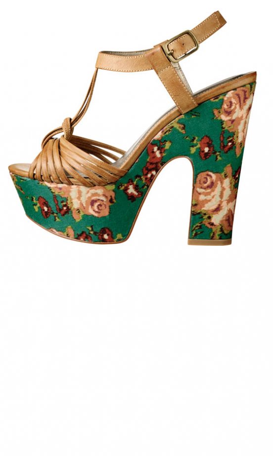 Dorothy Perkins SS11: Tan Floral Shoes, £42