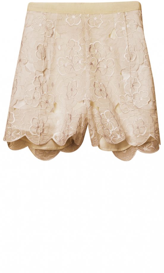 H&M Scallop Edge Floral Embroidered Shorts, Spring/Summer 2011