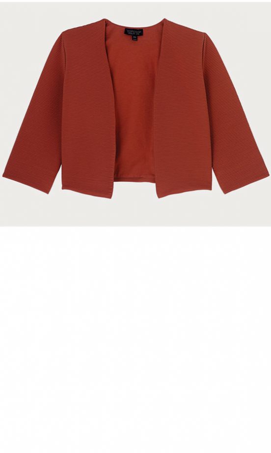 Topshop Waffle Ribbed Crop Jacket, £32