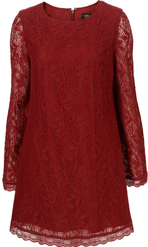 We Love This Red Bell Sleeve Dress From High Street Fashion Shop Topshop