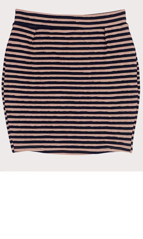 Sparkle & Fade Stripe Textured Pull On Skirt, £30