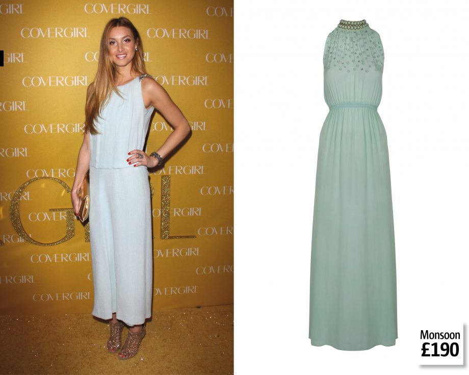 Get Whitney's Stunning Blue Maxi On The High Street
