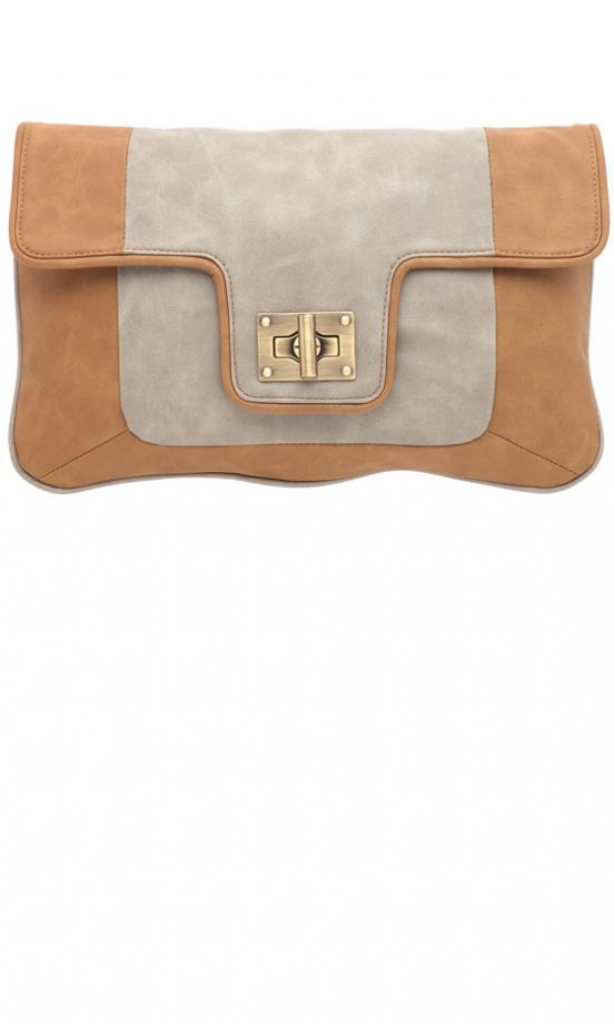 Warehouse Two Tone Oversize Clutch, £28