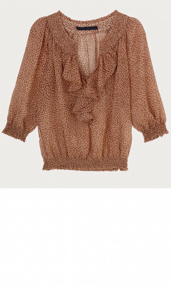 Zara Brown Spot Top, £22.99 - In Stores Only