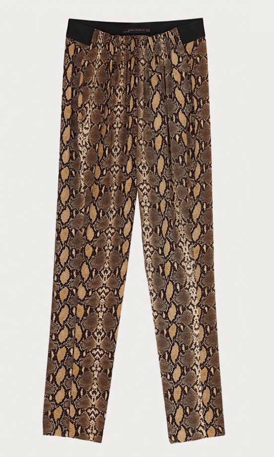 Zara Snake Trousers, £29.99