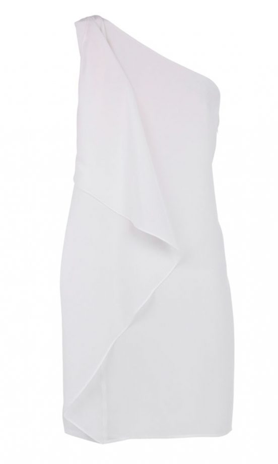 We Love The Sleek Tailoring Of This White Oasis Dress