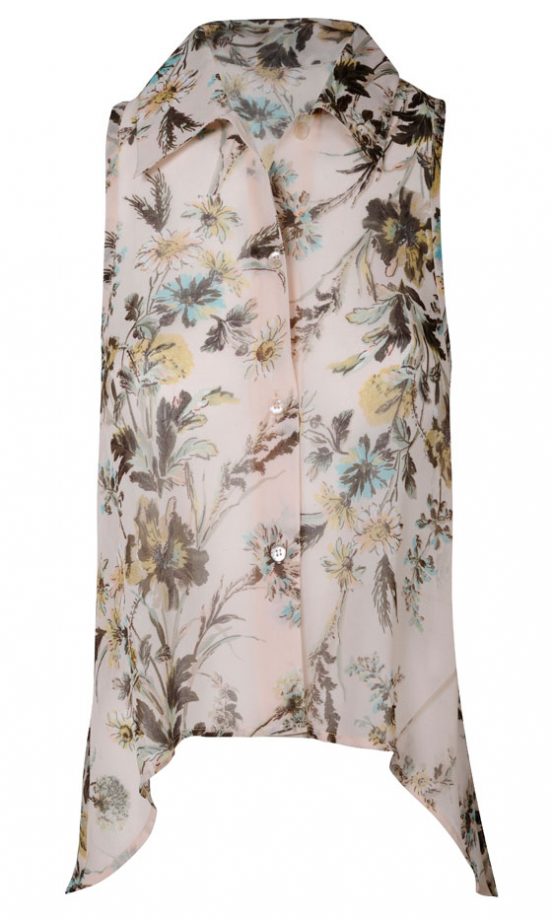 Miss Selfridge Printed Drop Back Shirt, £32
