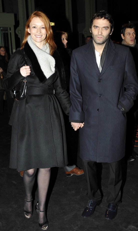 Model Audrey Marnay With her Boyfriend Vladislav Doronin At The Etam Lingerie Fashion Show In Paris, 2011