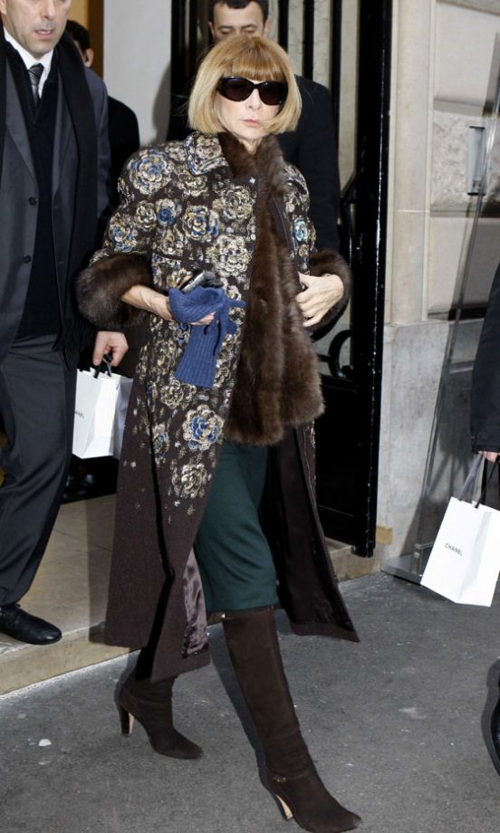 Anna Wintour At The Chanel Haute Couture SS11 Show In Paris, 2011