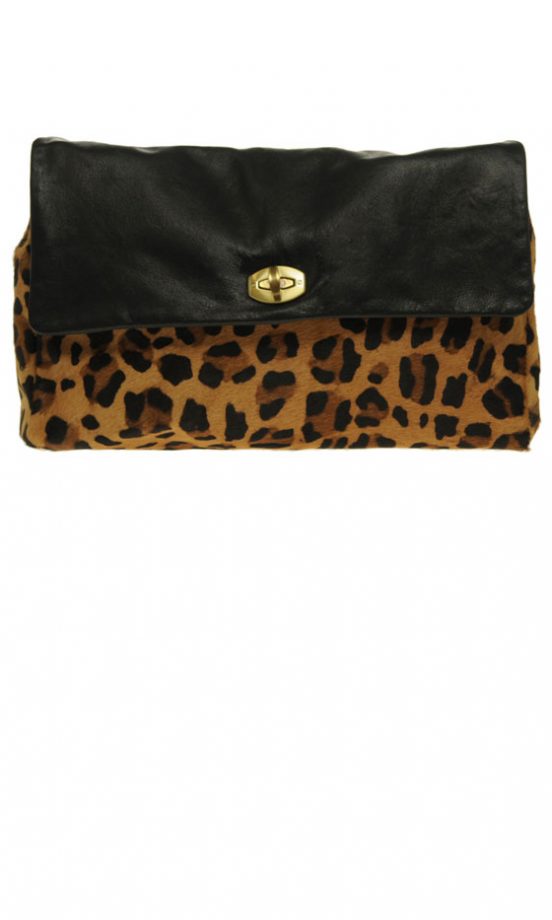 Asos Leather And Leopard Print Clutch, £52