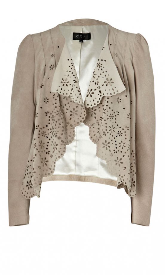 We Love The Laser Cut Detail On This Oasis Blazer For Spring/Summer 2011