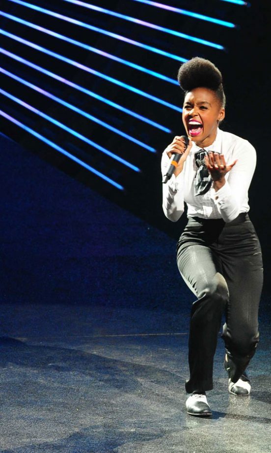 Janelle Monae Performs At The Etam Lingerie Collection Catwalk Show At Paris Fashion Week, 2011