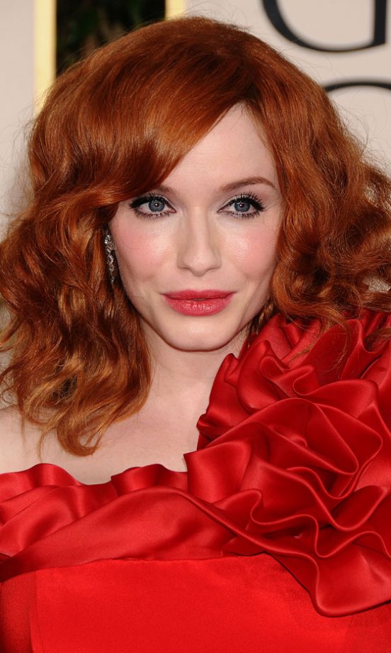 Christina Hendricks With A Super-Sexy Volumized Hairstyle At The Golden Globe Awards, 2011