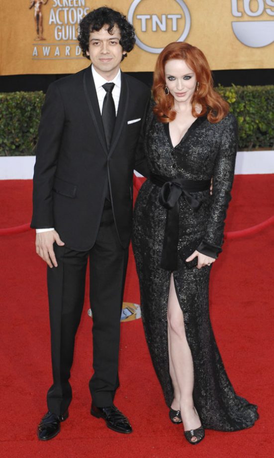 Geoffrey Arend And Christina Hendricks At The Screen Actors Guild Awards, 2011