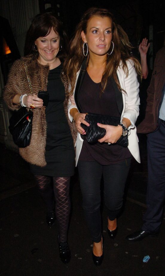 Coleen Rooney Leaving Mahiki Nightclub In London After Partying All Night, 2011