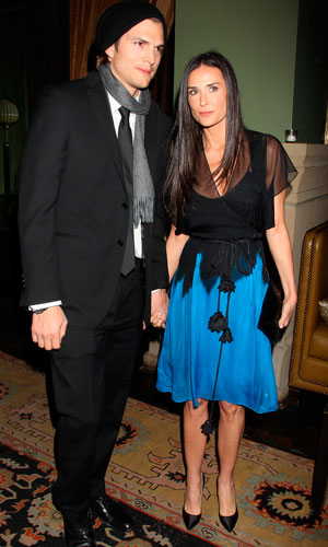 Demi Moore and Ashton Kutcher at the No Strings Attached movie after party