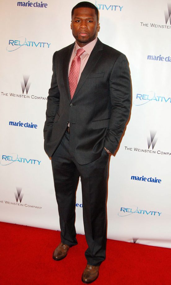 50 Cent At The Golden Globes 2011 Weinstein After Party